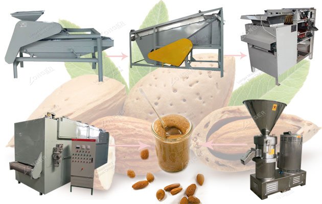 almond butter making processing line