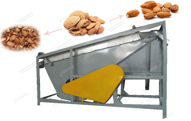 almond hulling and separating machine